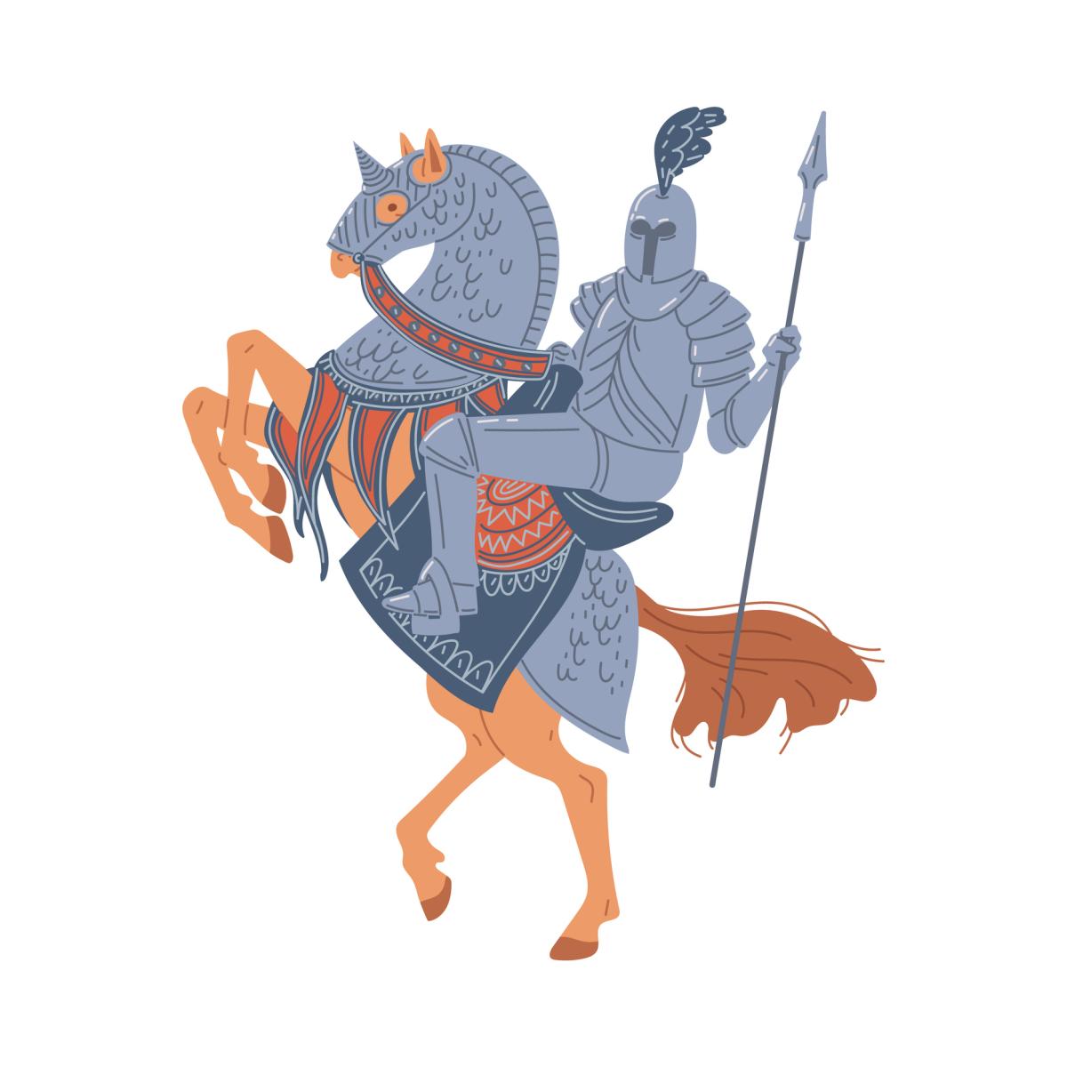 Jousting knight